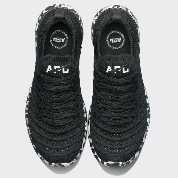 APL Women's Techloom Wave Slip On Running Sneaker Black White Leopard Size 7 NEW - Picture 4 of 12